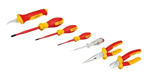 BOSCH 1600A02NG3 / 7-dílná sada izolovaného ručního nářadí 
