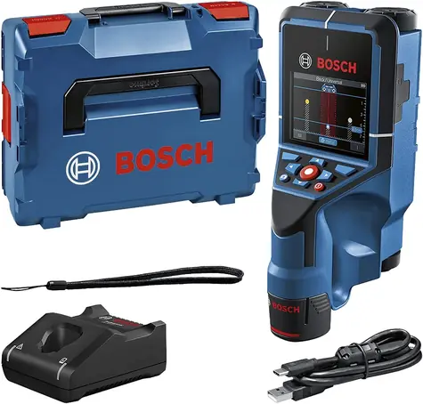 BOSCH D-tect 200 C Professional Aku / Detektor / hloubka: 200 mm / IP 5X / 1x aku 2.0 Ah Li-Ion / nabíječka
