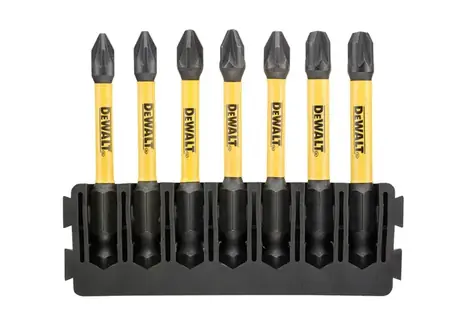 DeWALT DT70822 / 7dílná sada prodloužených bitů PZ