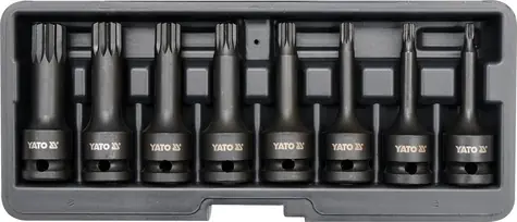 YATO YT-1069 / Sada nástrčných klíčů 1|2" Spline / 8ks
