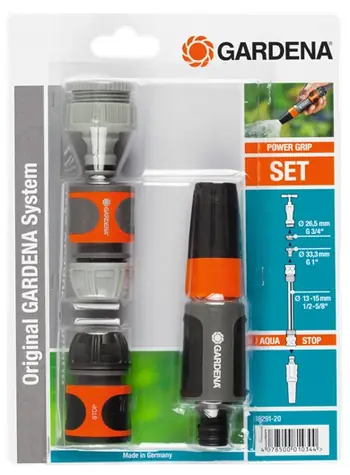 Gardena Systémový základní set zavlažovací hlavice se spojkami / pro hadice 13 mm (1:2") & 15 mm (5:8")