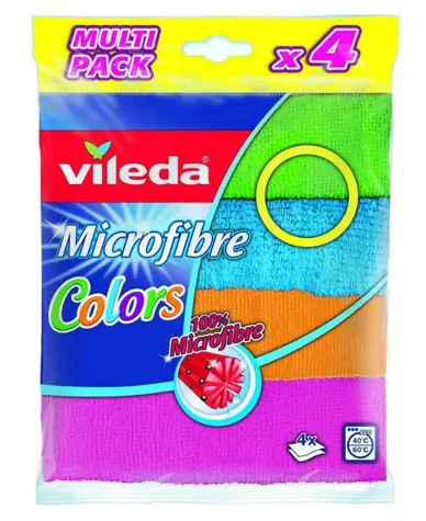 Vileda Microfibre Colors design MultiPack - hadřík z mikrovláken 4ks