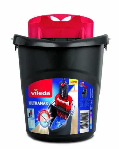 Vileda Ultramax ždímací kbelík pro mop Ultramax šedá