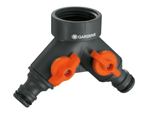 Gardena 00938-20 2cestný hadicový ventil pro kohouty s závitem 26.5 mm (G 3|4")