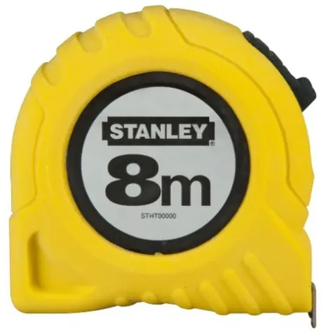 Stanley 0-30-457 / Metr svinovací 8m / žlutá ocelová páska 25mm / tř. př. II / plastový obal