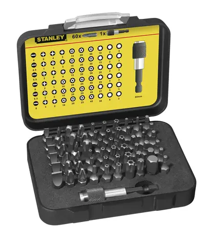 Stanley 1-13-902 / 61dílná sada 1:4" bitů