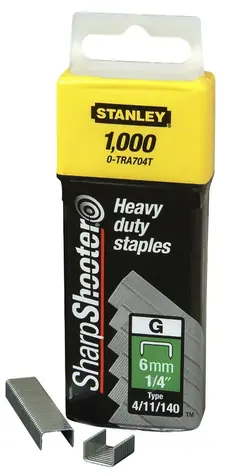 Stanley 1-TRA706T / 10mm 3:8" Spony pro vysoké zatížení / typ G 4 | 11 | 140 / 1000 ks 