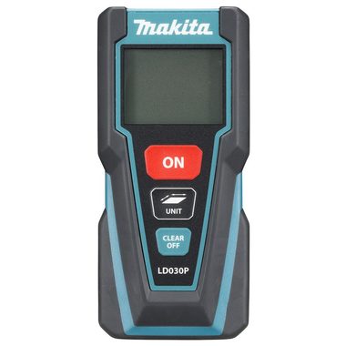 Makita LD030P / Laserový měřič vzdálenosti / Class 2 / až 30m / Napájení 2x baterie AAA