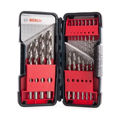 BOSCH 2607019578 / Sada vrtáků do kovu / HSS-G / 1-10 mm / 18 ks