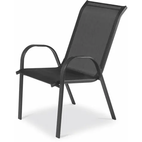 Fieldmann FDZN5010 Černá / Zahradní židle / Materiál: kov-textil / Rozměry 55 x 73 x 91 cm