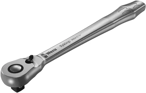 WERA 8004 C Zyklop Metal / Ráčna s přepínací páčkou a upínací částí 1|2"