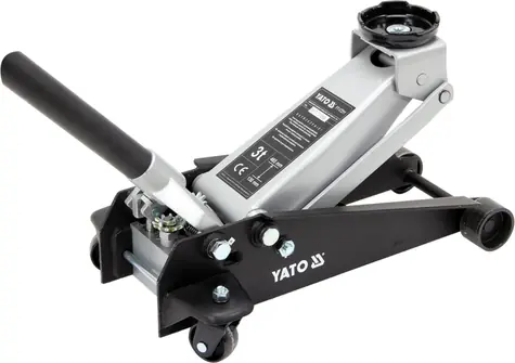 YATO Hever pojízdný pístový hydraulický 3T / Nosnost 3t / Výška zdvihu 130 - 465 mm / Hmotnost 29.5 Kg
