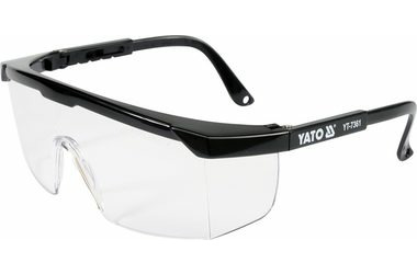 YATO Ochranné brýle čiré typ 9844 / Optická třída 1 / Typ filtru 2C / Polykarbonát / Evropský standart EN 166