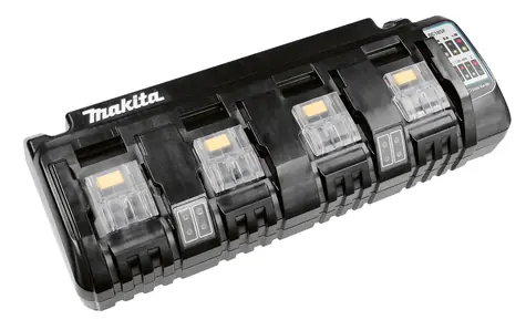 Makita DC18SF / Nabíječka pro čtyři akumulátory / 14.4V LTX / 18V Li-ion / 1.3-5.0 Ah