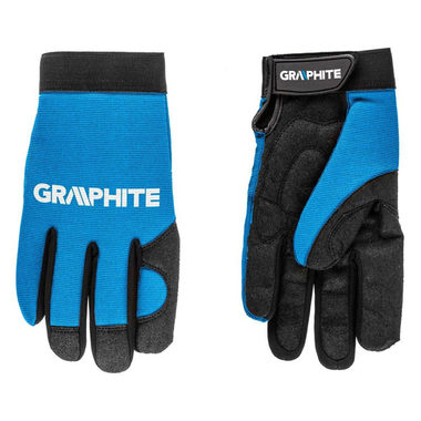 Graphite 97G100 / Pracovní rukavice z syntetické kůže 10" / elastická tkanina 