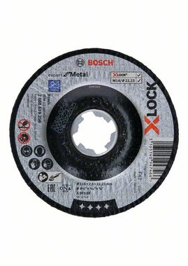 BOSCH Expert for Metal 2608619256 / Řezný kotouč / X-LOCK / 115x22.23mm / Šířka řezu 2.5 mm / prolomený