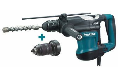 Makita HR3210FCT / Vrtací a sekací kladivo / 850W / 630 ot-min / 3.300 úderů-min / 4.9J / SDS-Plus