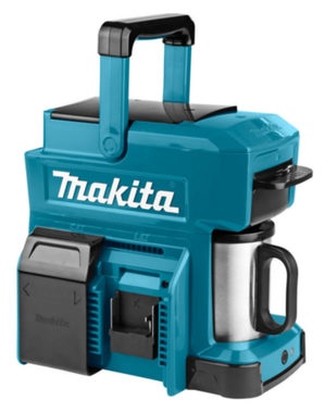 Makita DCM501Z / Aku Kávovar / 10.8V - 18V / 240 ml / typ kávy: mletá a ESE pody / Hmotnost 2.2 kg / bez Aku