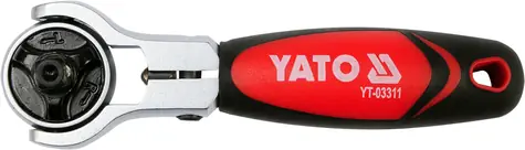 YATO YT-03311 Ráčna 1|4" s otočnou hlavou 115 mm