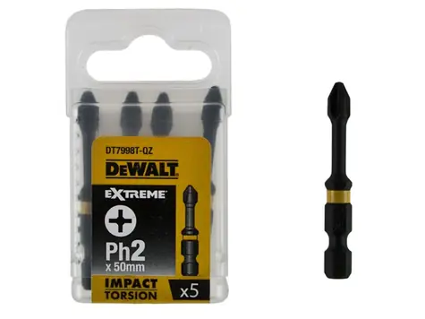 DeWalt DT7998T / sada bitů Impact Torsion Extreme / Ph2x50mm / 5ks