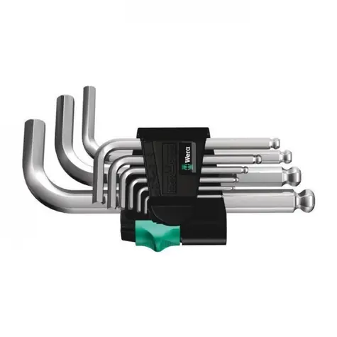 WERA 950|9 Hex-Plus 3 / Sada zástrčných klíčů / metrická / chromovaná
