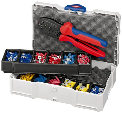 Knipex 979021 Lisovací sortiment pro kabelové spojky s lemovacími kleštěmi 