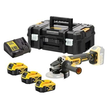 DeWalt DCG405P3 / Aku Bezuhlíková úhlová bruska / 125mm / 18V XR Li-Ion / 3x 5.0Ah / kufr