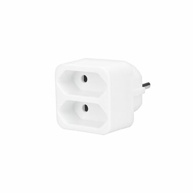 Solight rozbočka 2 zásuvky bílá / 2x 2.5A