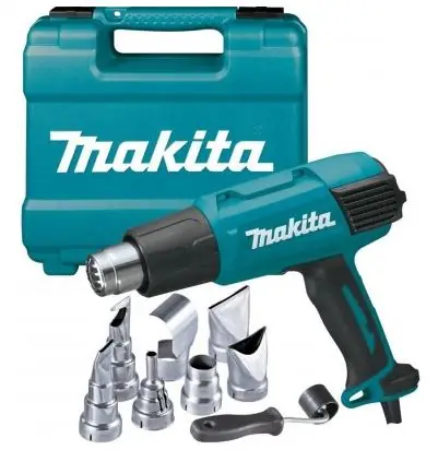 Makita HG6531CK / Horkovzdušná pistole / 2000W / teplota 50° - 650°C / množství vzduchu 200 - 550 l-min