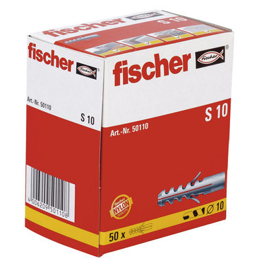 fischer S 10x50 rozpěrná hmoždinka 50 ks