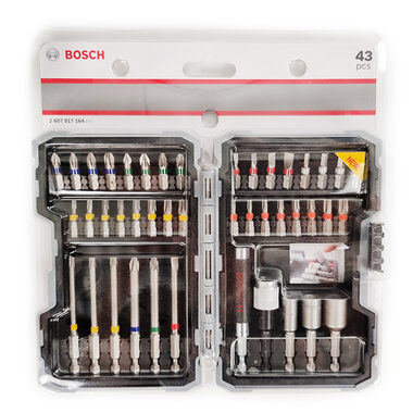 BOSCH 2607017164 / Sada šroubovacích a maticových nástavců Extra Hard /  43 kusů 