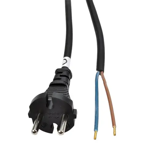 Solight PF31 flexo šňůra 5m gumová - černá / 2 x 1mm2