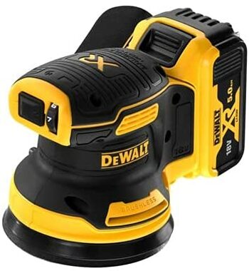 DeWalt DCW210N / Aku excentrická bruska / 18V / Průměr 125 mm / 12.000 ot-min / bez Aku