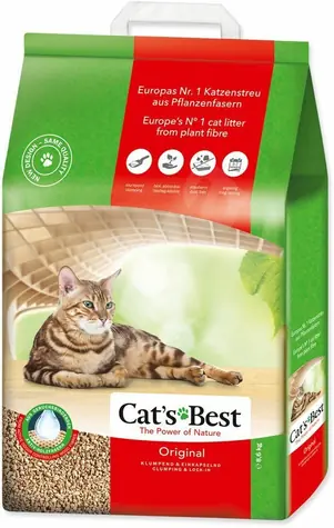 Cats Best ORIGINAL (ÖKO PLUS) 20L / 8.6 kg / kočkolit / stelivo
