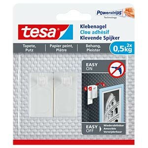 Tesa Powerstrips® 77772 Nalepovací hřebík na tapety a omítku / Nosnost 0.5 kg
