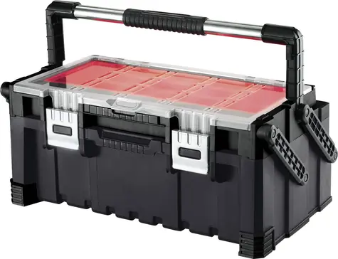 Keter Cantilever Tool Box 22" černá / Skříňka na nářadí / 57 x 24 x 31 cm