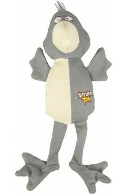 Flamingo pták s dlouhýma nohama látkový GOTS 40cm / Hračka pro psy 