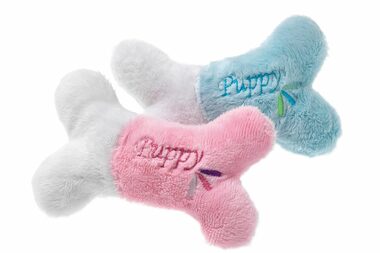 Karlie plyšová pískací kost Puppy / Hračka pro psy 