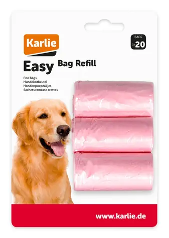 Karlie Sáčky na psí exkrementy růžová 3x20ks