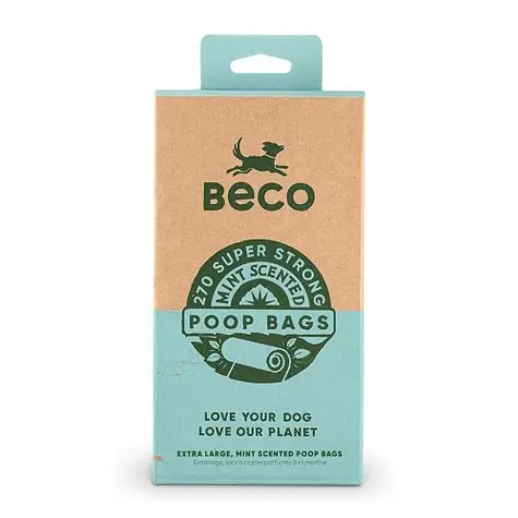 BeCoThings Beco Sáčky na exkrementy 270 ks / s peprmintovou aroma / z recyklovaných materiálů