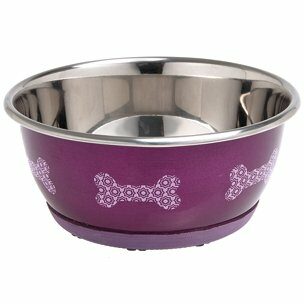 Flamingo SELECTA růžová 13cm 500ml / nerezová miska pro psa