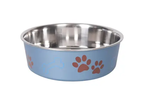 Karlie Miska nerezová s plastovým opláštěním metalická modrá 23cm 2200ml