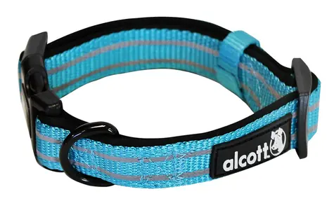 Alcott Adventure modrá - velikost S / reflexní obojek pro psy