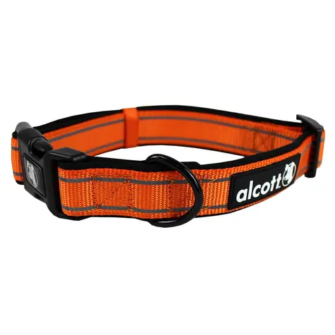 Alcott Reflexní obojek pro psy oranžová - velikost L