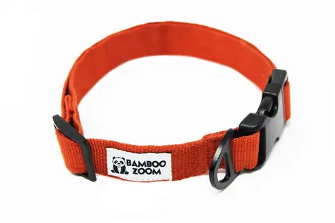 Bamboo Zoom Obojek pro psy terracotta - velikost S