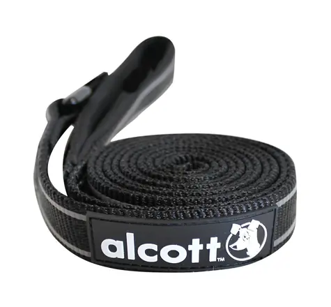 Alcott reflexní vodítko pro psy černá - velikost M