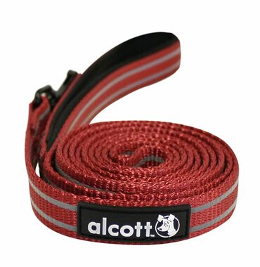 Alcott Reflexní vodítko pro psy červená - velikost M