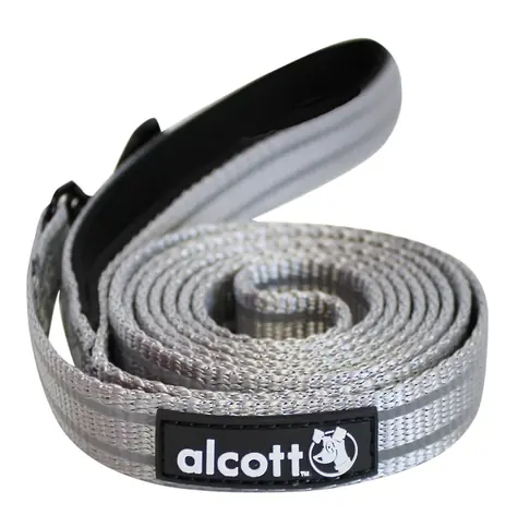 Alcott Reflexní vodítko pro psy šedá - velikost S