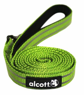 Alcott Reflexní vodítko pro psy zelená - velikost M