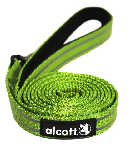 Alcott reflexní vodítko pro psy zelená - velikost S